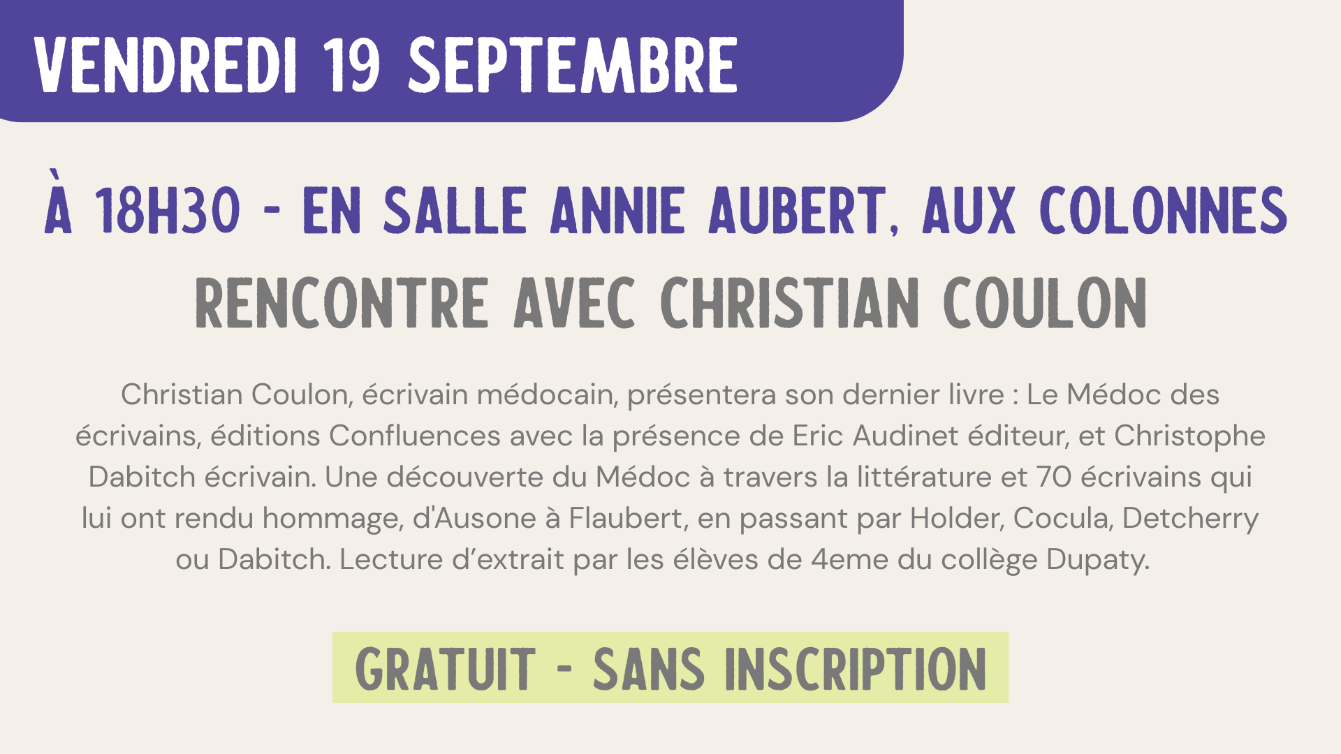 3 Rencontre avec Christophe coulon 09 25
